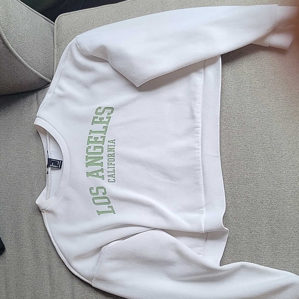 Forever 21 Crop Los Angeles Pullover sweatshirt